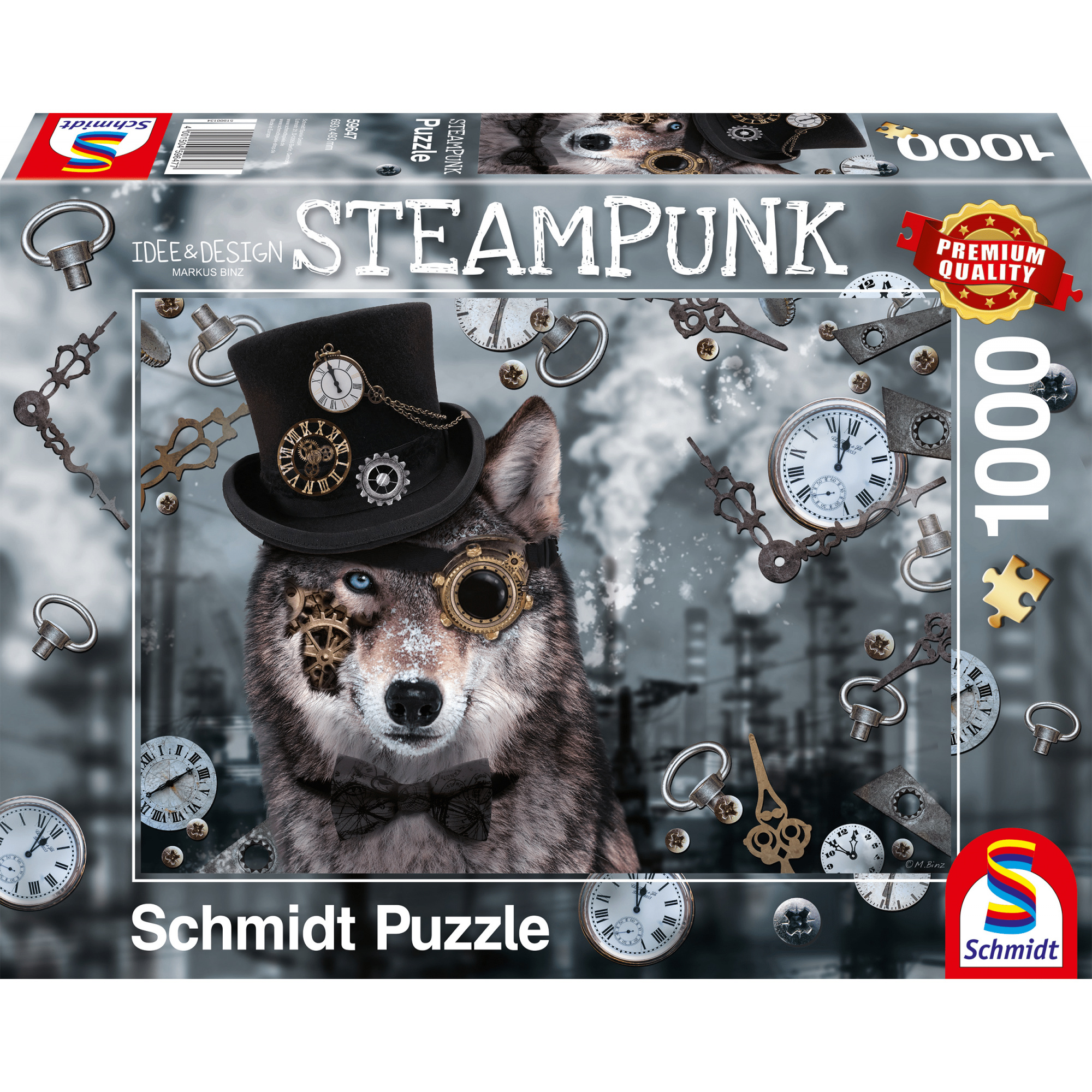 Schmidt Steampunk Wolf 1000 Teile